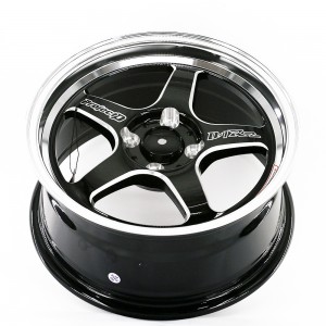 18 Inch 5×114.3 Diamond Cutting Lip Deep Dish Rims Hot Racing Wheel Hub For Passenger Cars