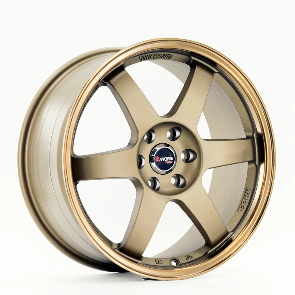 Car Wheels 18×8.5 5×114.3 6×139.7 Six-Spoke Bronze Finish Rim For Sale