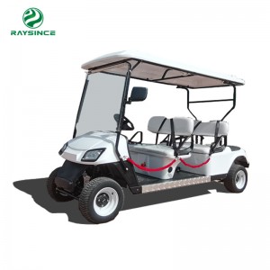 Factory Supply 6 Passengers Folded Back Seat Electric Electric Sightseeing Bus Golf Club Cart (LT-A4+2)