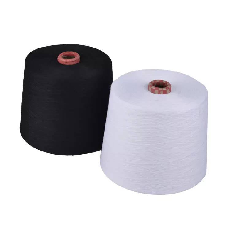 40S/2 Melange Grey 100% Polyester Spun Yarn for Socks Weaving