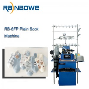 Hot-selling Jacquard Automatic RB-6FP Plain Competitive Sock Knitting Machine for Sale
