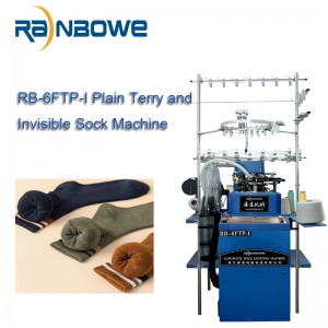 High Speed and Quality RB-6FTP-I Plain Terry and Invisible Socks Knitting Machines