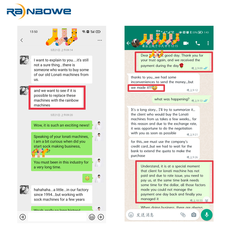 Still worrying about the quality of Chinese Brand of Sock Machine? Let Rainbowe give you an answer.