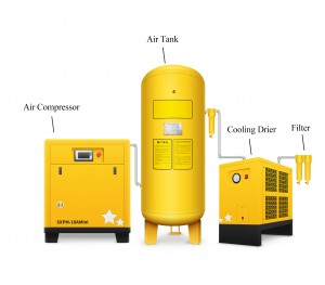 Low Pressure Industrial Electric Silent Screw Air Compressor Production Line On Sale