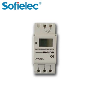 Famous Best Digital Lamp Timer Exporter –  Sofielec AC 220V LCD timer 50/60hz Guiderail mounting Power reserve for three years timer – Sofielec Electrical