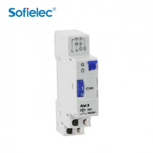 Staircase time switch, electron-mechcanicsm 4 conductor with floor lighting connection no closed-circuit current consumption