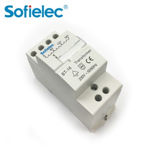 Sofielec Modular bell transformer 8VA, BT-16 CE approval used to power electric bell of extra low voltage