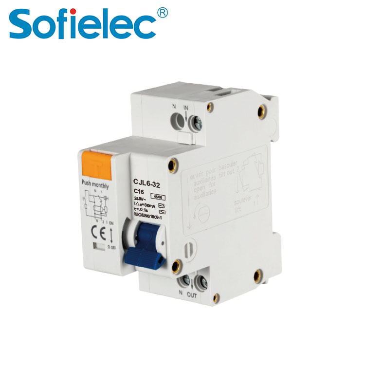 Residual Current Circuit Breaker With Overcurrent Protection CJL6-32
