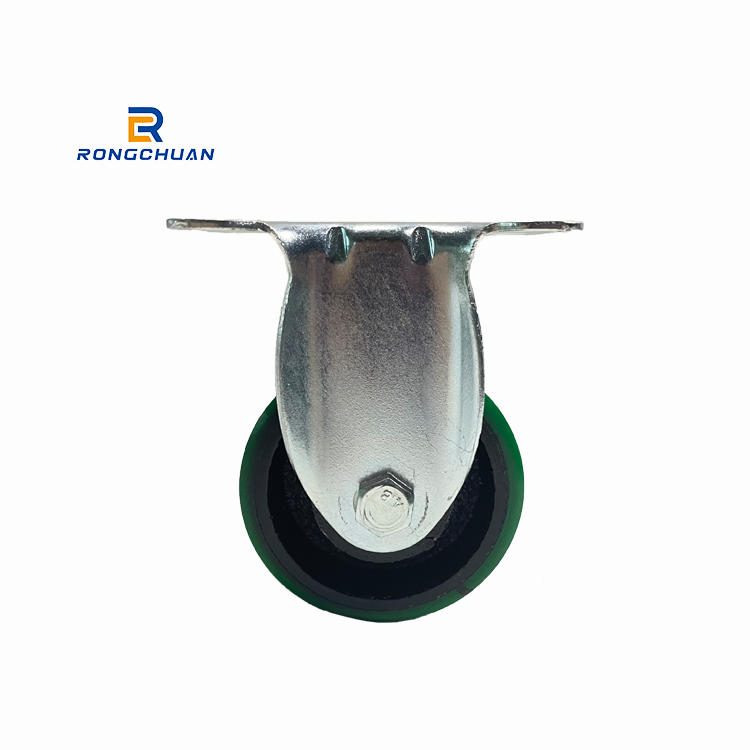 High Quality for Ss Hand Cart - 3/4/5 Inch Polyurethane Iron Caster Wheel Heavy Duty Wheel High Quality Customized Black Green – RONGCHUAN