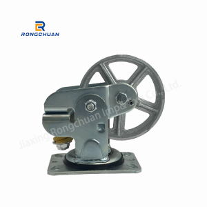 High Loading Heavy Duty Castor Wheel 6 Inch 150mm Swivel Iron Solid Caster Wheel With Top Plate