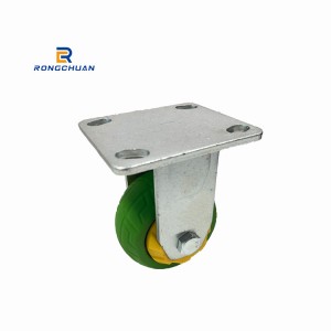 Wholesale Price Heavy Duty Caster Wheel White Nylon Tread With Yellow PP core Caster Load 550KGS