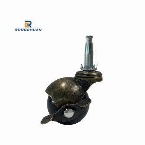 Hot-selling Durable PP Solid Ball Casters Wheel Heavy Duty Caster Bronze Black Red Customized Blue