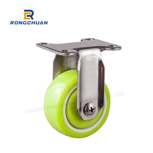 Hot Selling Light PU Wheels Caster   1.5 / 2 Inch Furniture Caster Wheel