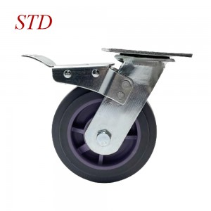 Top Quality  Trolley Wheel Heavy Duty Caster With Total Lock Brake