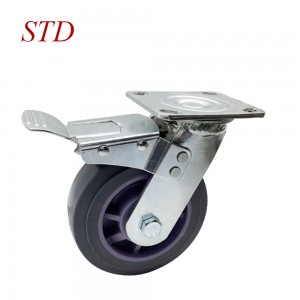 Top Quality  Trolley Wheel Heavy Duty Caster With Total Lock Brake