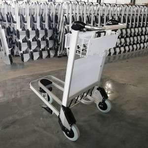Aluminum Alloy Airport Trolley Cart Luggage Hand Cart With Brake