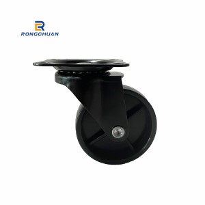 3 Inch Black PP Wheel Caster Swivel With Side Brake Applicable To Industry