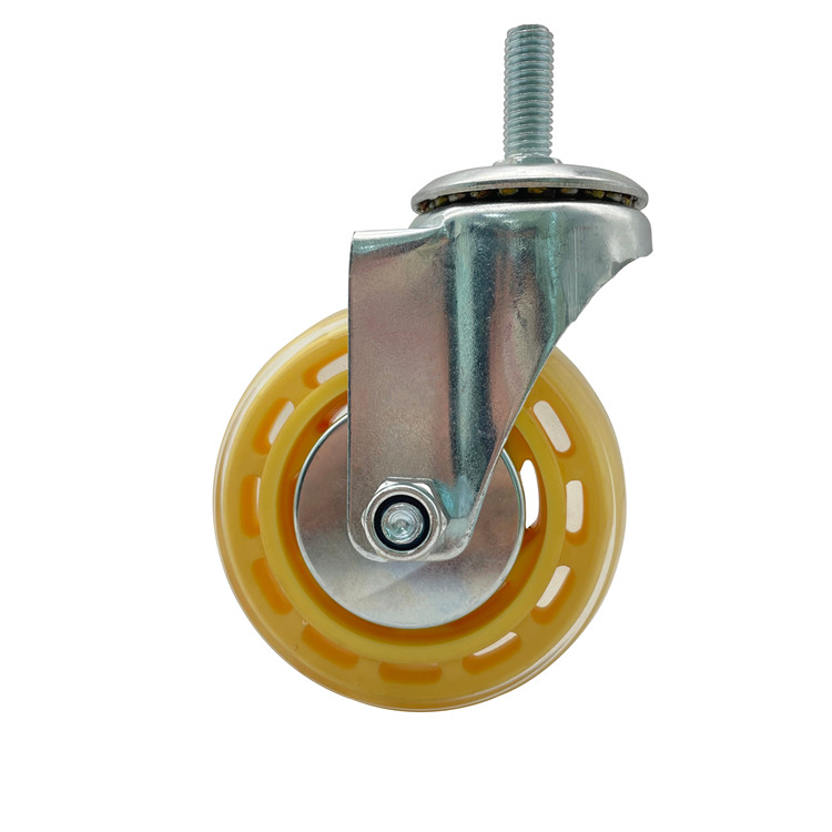 Factory supplied Ss Casters - PU Universal And Locking Noiseless Caster Wheels Transparent Standard Solid 5 Inch 125 mm Solid Wheel other Available Industry – RONGCHUAN