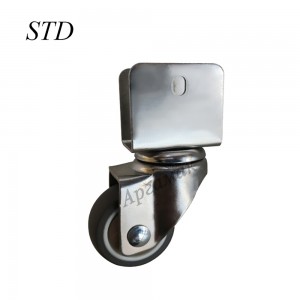 Hot Selling 1.5/2 Inch TPR Pinch Universal Brake Caster Wheels Dedicated To Furniture