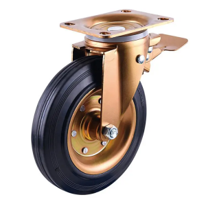 6/8 inch  Trash  Industrial factory price casters scaffolding rubber  caster wheel