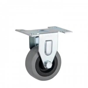 Made In China  Rubber Plate Universal Brake Wheels With Black Heart Grey Face For Transportation