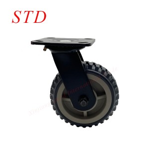 4 inch 5 inch 6 inch 8 inch  grey core balefire anti skidding caster wheels for heavy machine and heavy