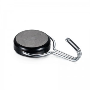 Strong Neodymium Magnet Swivel Swing Magnetic Hook for Refrigerator and Other Magnetic Surfaces