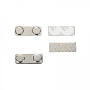 Strength Neodymium Badge Magnets, Fastener with 3M Adhesive on Front Plate