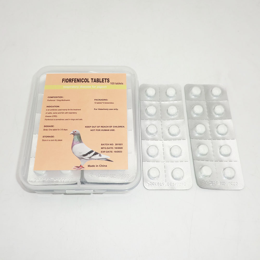China Wholesale Pigeon Medicine Feeder Manufacturers –  Florfenicol  10mg+Multivamin tablet – RC GROUP