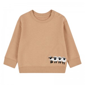 Sweat shirts Oversized Sweater Hoodies Custom Logo Embroidered 100% Cotton Sweatshirts for Men and Kids