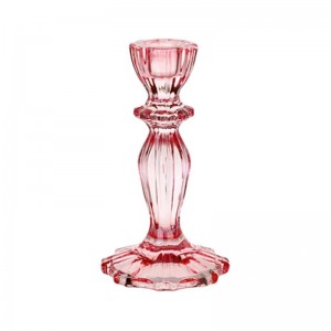 QRF Best Sales Colorful Glass Candlestick Holders With Competitive Price