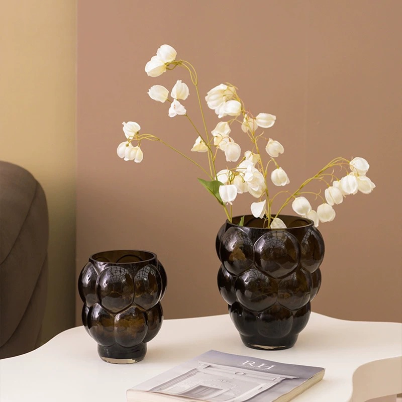QRF Hot Sales Unique Design Grape Shape Glass Vase Featured Image