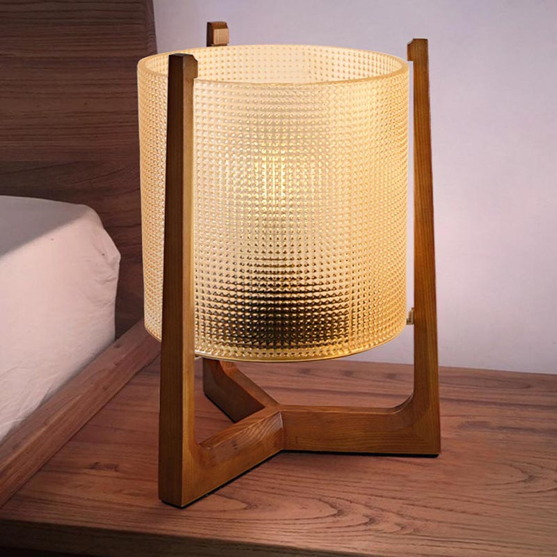 QRF Best Sales Battery Operated Wooden Frame Table Lamp Featured Image