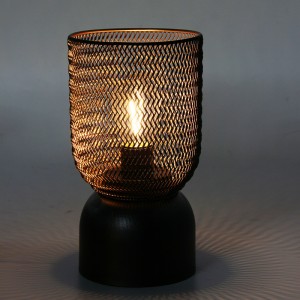 QRF Best Sales Unique Design Indoor Black Iron LED Lamp