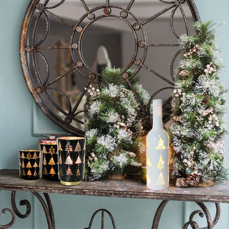 PriceList for Christmas Door Garland - QRF Best Sales Christmas Design Candle Holder, LED Lamp And Bottle – REALFORTUNE