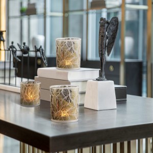 QRF Hot Selling Unique Easter Design Candle Holder And LED Lamp