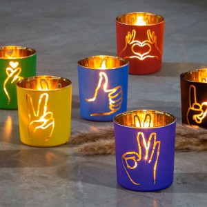 QRF Best Sales Gestures Candle Holder, Available In Six Designs