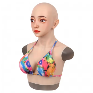 silicone breast form/silicone head mask/female mask