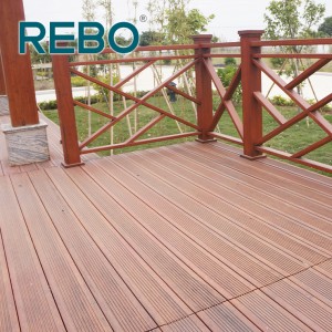 Durable And Sustainable Green Outdoor Bamboo Deck Flooring