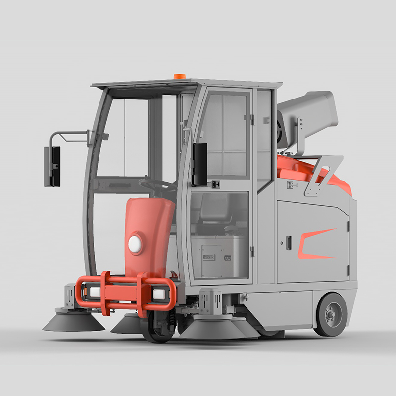 R-S2050 Fully Enclosed Street sweeper Ride On Road Sweeper Floor Cleaning Machine