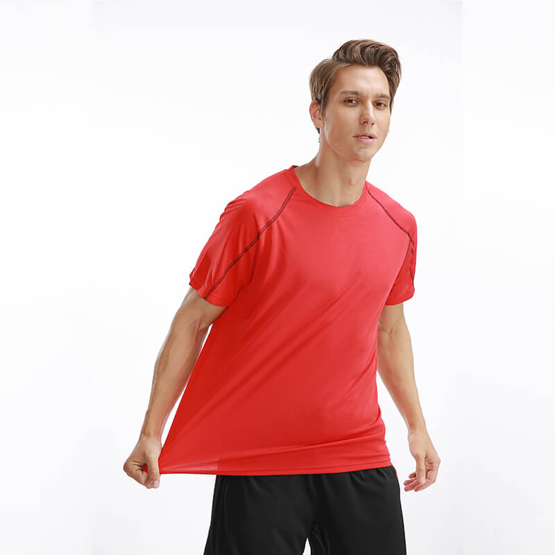 In Stock Sports t-shirt Blank Running Quick Dry Men T Shirt for Marathon Featured Image
