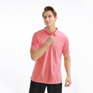 Manufacturer of Polyester 100 T Shirt - Golf Wear men’s jersey Male Polo Shirt Short Sleeve Breathable elastic polo shirts for men  – RE-HUO