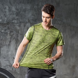 Fashion Breathable Sports Short Sleeve Unisex quick dry t-shirt printing polyester spandex tshirt