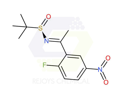 Factory Price For 4-(4-acetylphenyl)-1,2,4-triazolidine-3,5-dione - 1076160-56-9 | [S(R)]-N-[1-(2-Fluoro-5-nitrophenyl)ethylidene]-2-methyl-2-propanesulfinamide – Rejoys Chemical