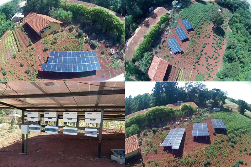 32KW Carport Photovoltaic carport Umushinga muri Berezile
