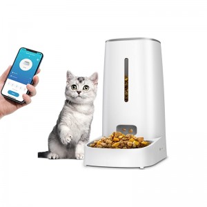 4L smart pet feeder with 2.4G app control