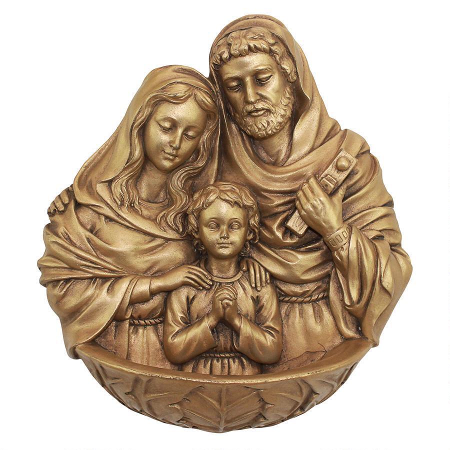 Heavenly Jesus Resin Made Family Sculpture For Religious Decor