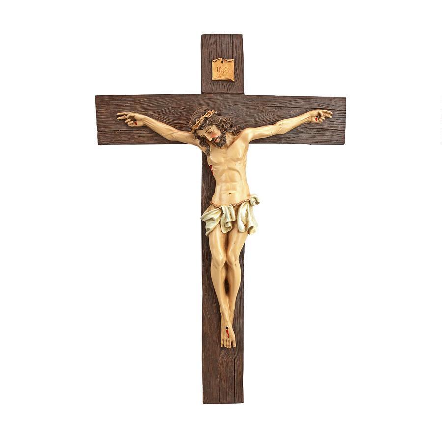 Jesus Christ Sacrificing  Crucifix Sculpture, Christ Crucifix Statue Featured Image