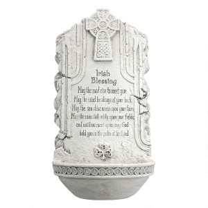 Irish Blessing With Celtic Cross For Travelers, Voyager, Tourist Relief Sculpture, Religious Home Decor