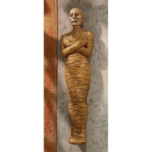 Classical Egyptian Mummy Figurine Statue, Mummification Sculpture, Halloween Decor